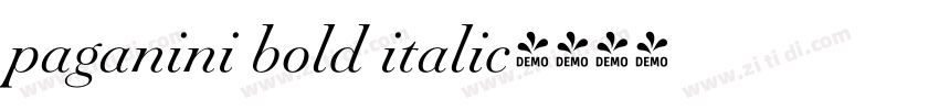 paganini bold italic字体转换
